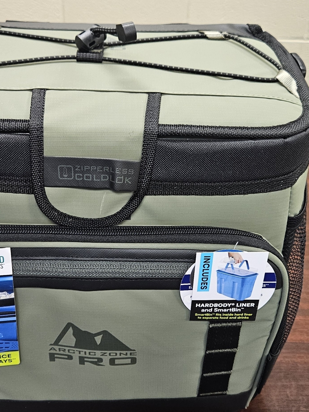 Arctic Zone Pro Olive Green Soft Cooler Bag with Zipperless ColdLok
